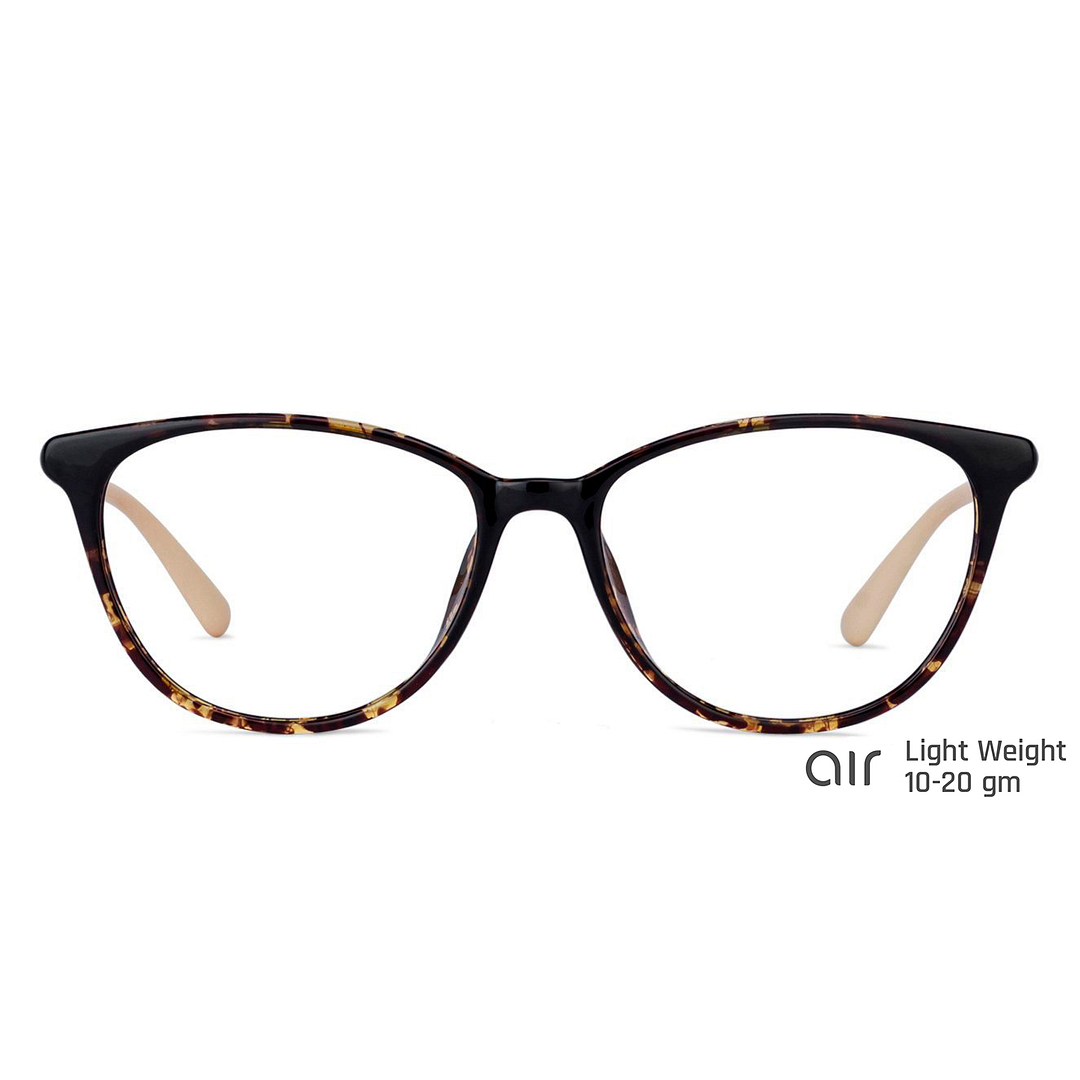 Lenskart Air Online Light Brown Full Rim Cat Eye left side