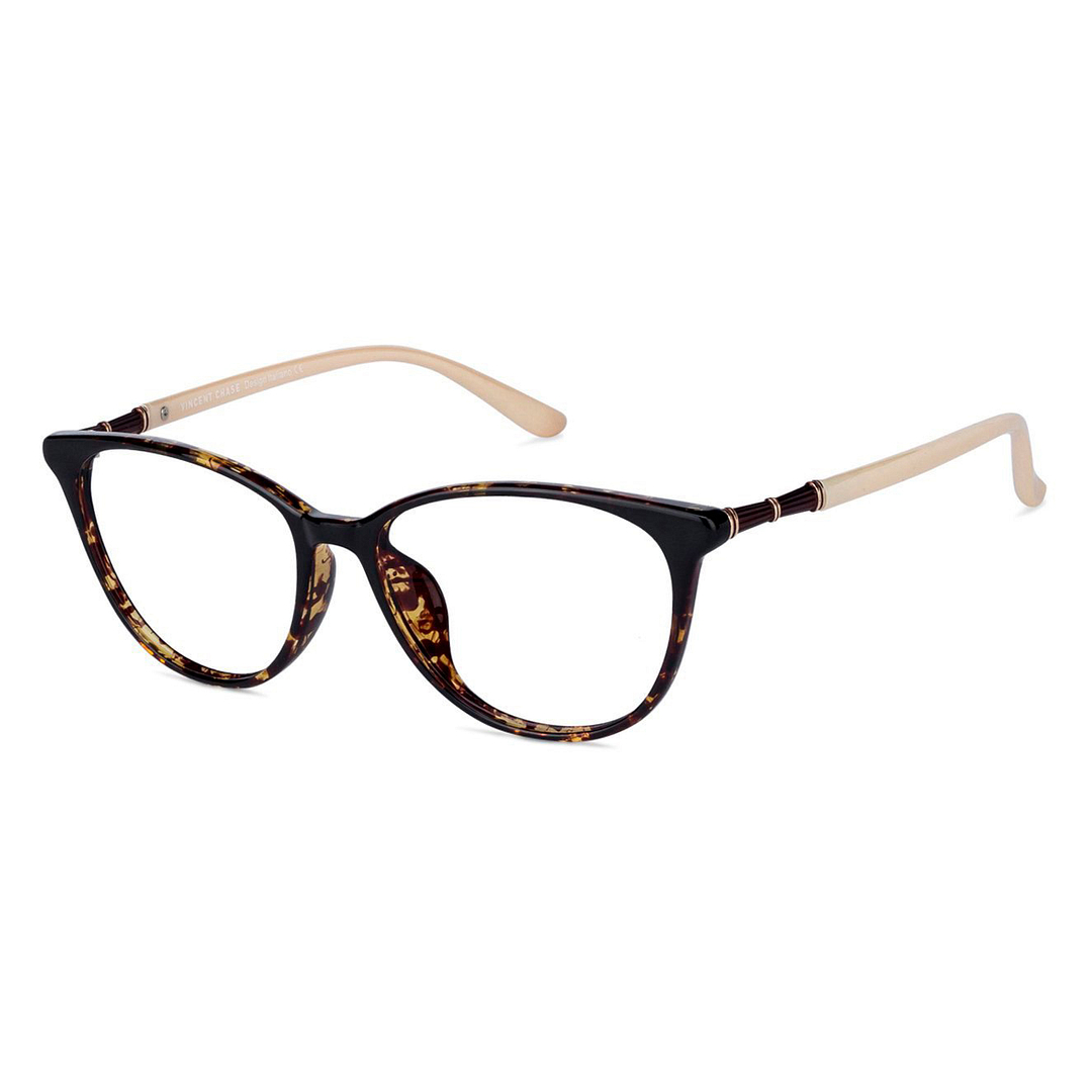 Lenskart Air Online Light Brown Full Rim Cat Eye left side