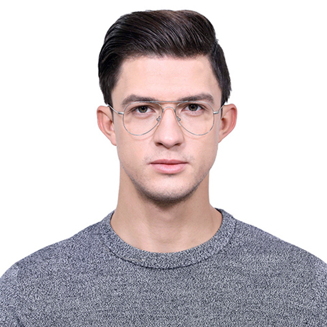Vincent Chase Online Silver Full Rim Aviator right side