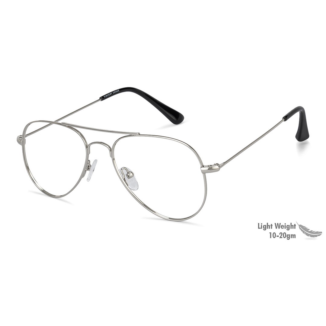 Vincent Chase Online Silver Full Rim Aviator right side