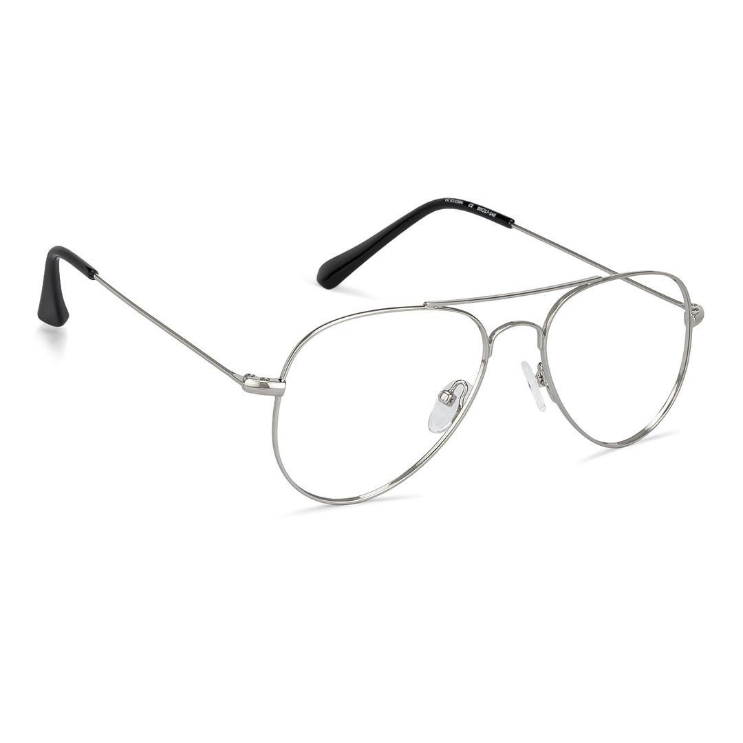 Vincent Chase Online Silver Full Rim Aviator left side