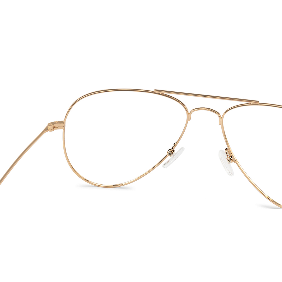 Vincent Chase Online Gold Full Rim Aviator left side