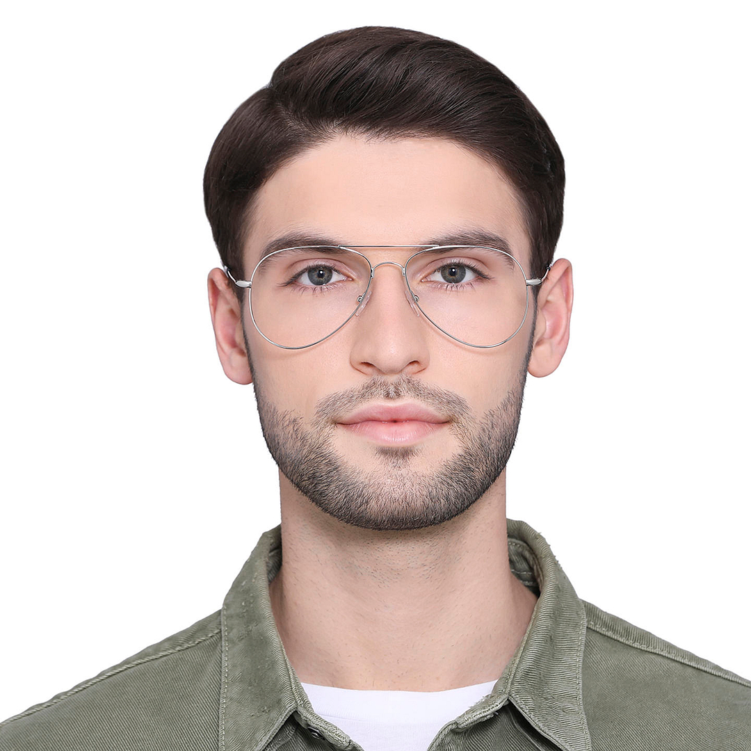 Vincent Chase Online Silver Full Rim Aviator right side