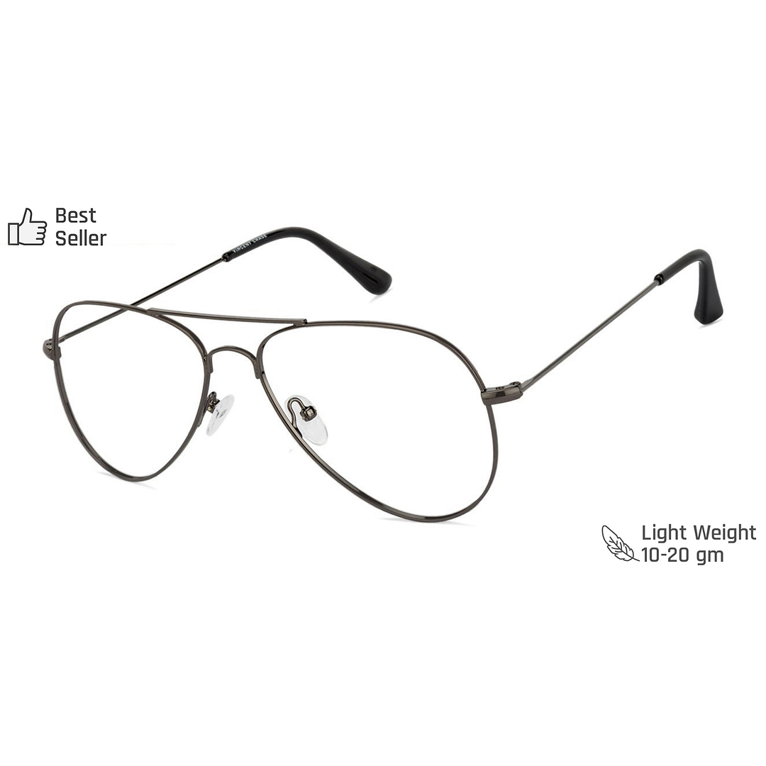 Vincent Chase Online Mid Gunmetal Full Rim Aviator right side