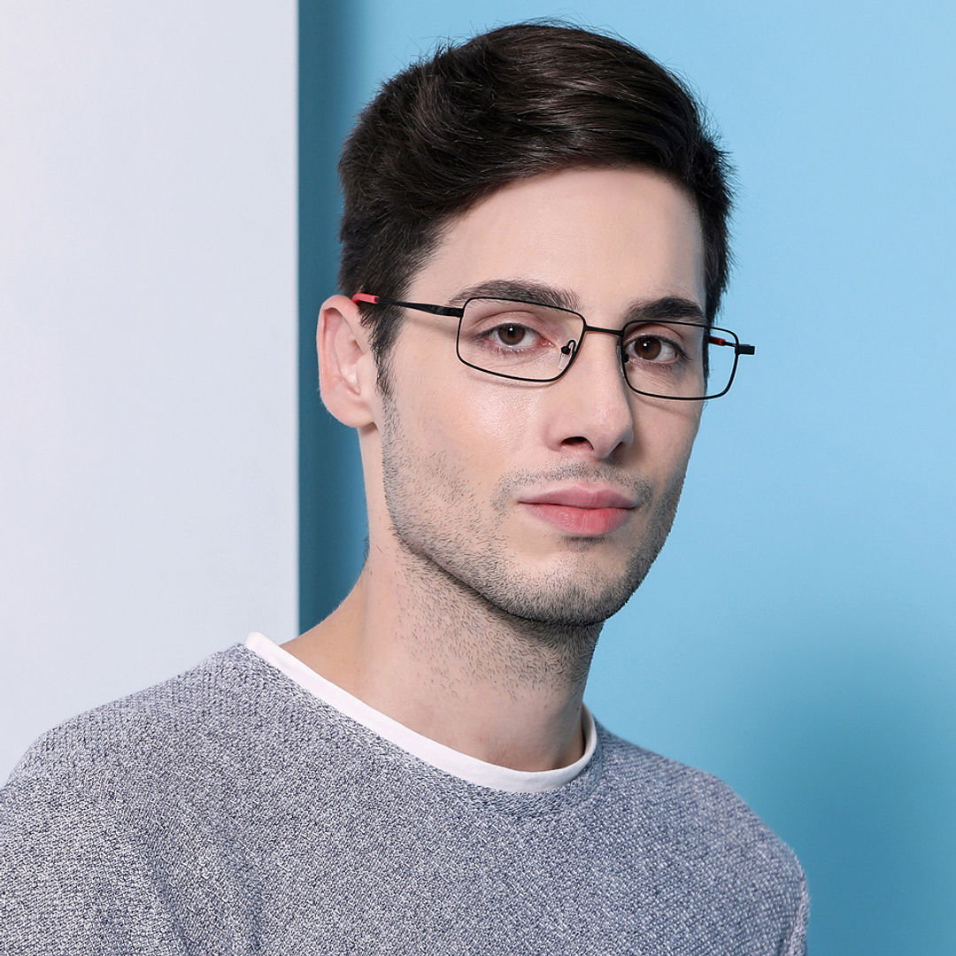 Lenskart Air Online Black Full Rim Rectangle right side