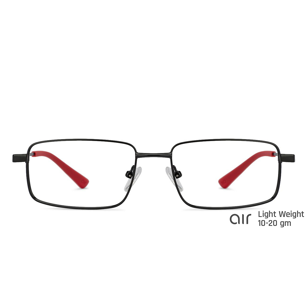 Lenskart Air Online Black Full Rim Rectangle left side