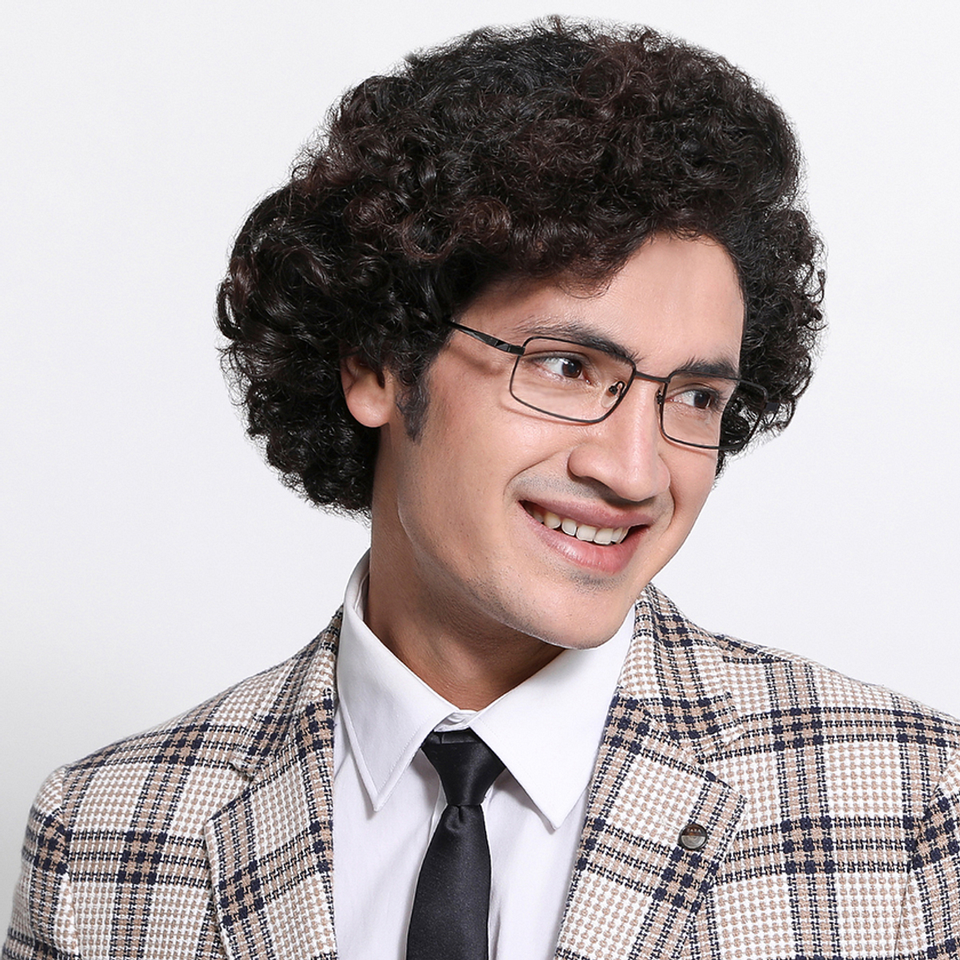 Lenskart Air Online Mid Gunmetal Full Rim Rectangle left side