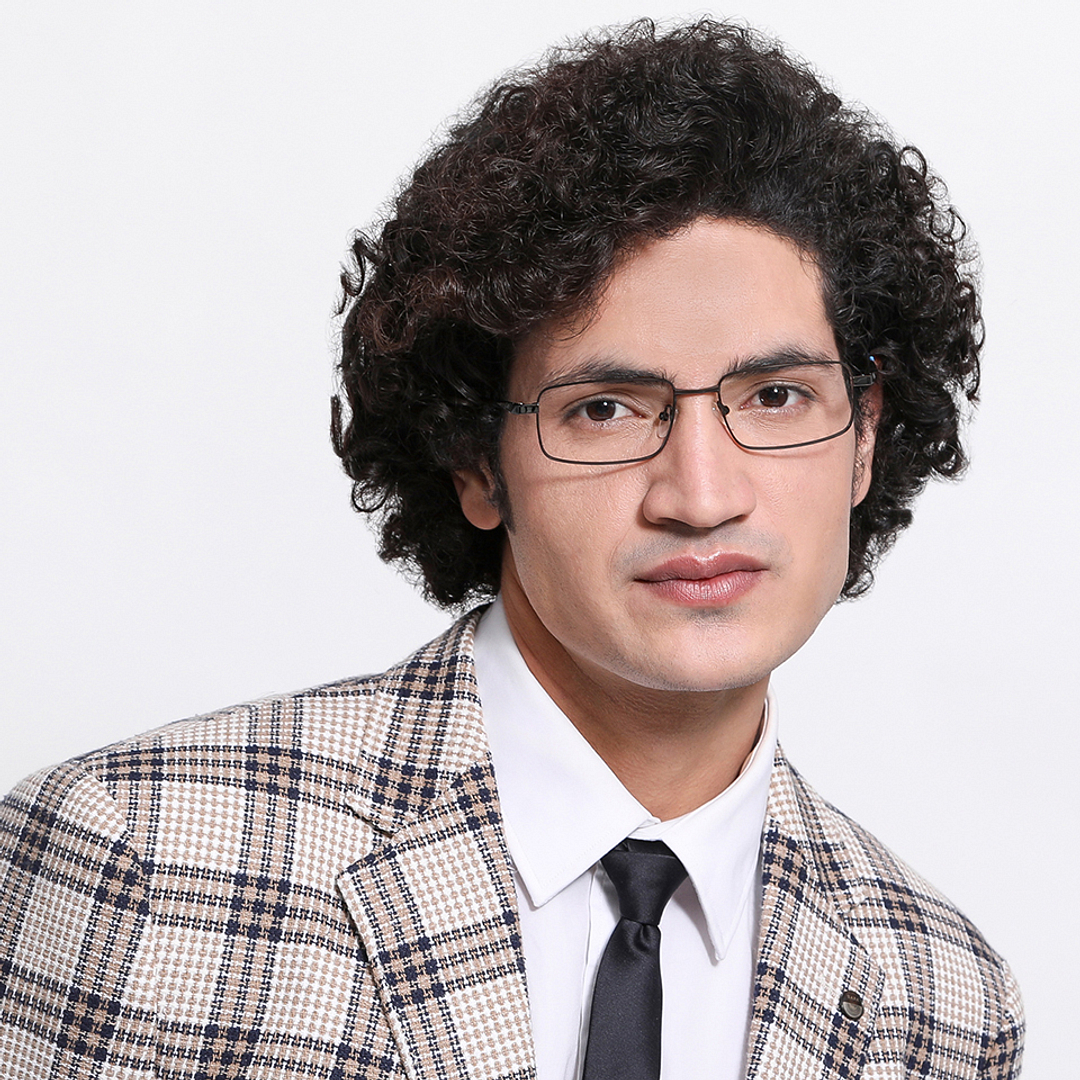 Lenskart Air Online Mid Gunmetal Full Rim Rectangle right side