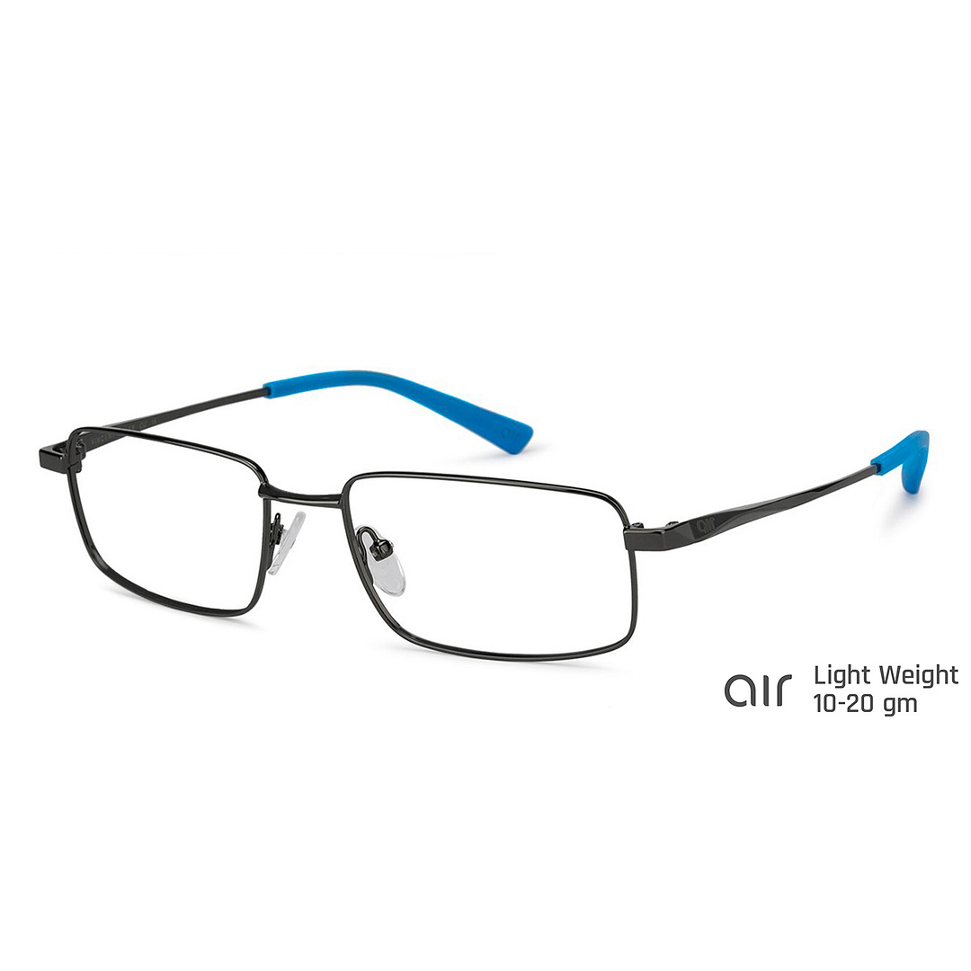 Lenskart Air Online Mid Gunmetal Full Rim Rectangle left side