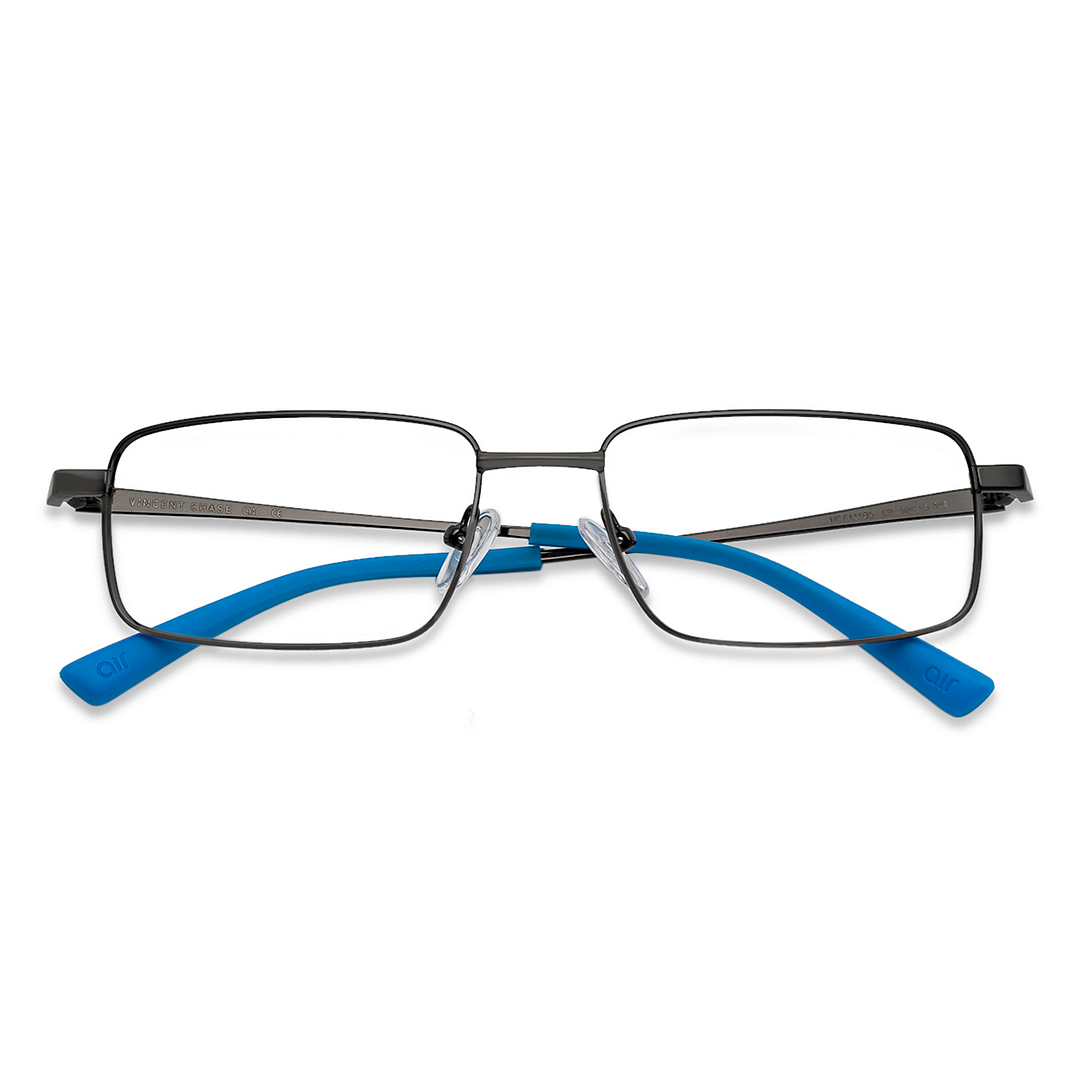 Lenskart Air Online Mid Gunmetal Full Rim Rectangle left side