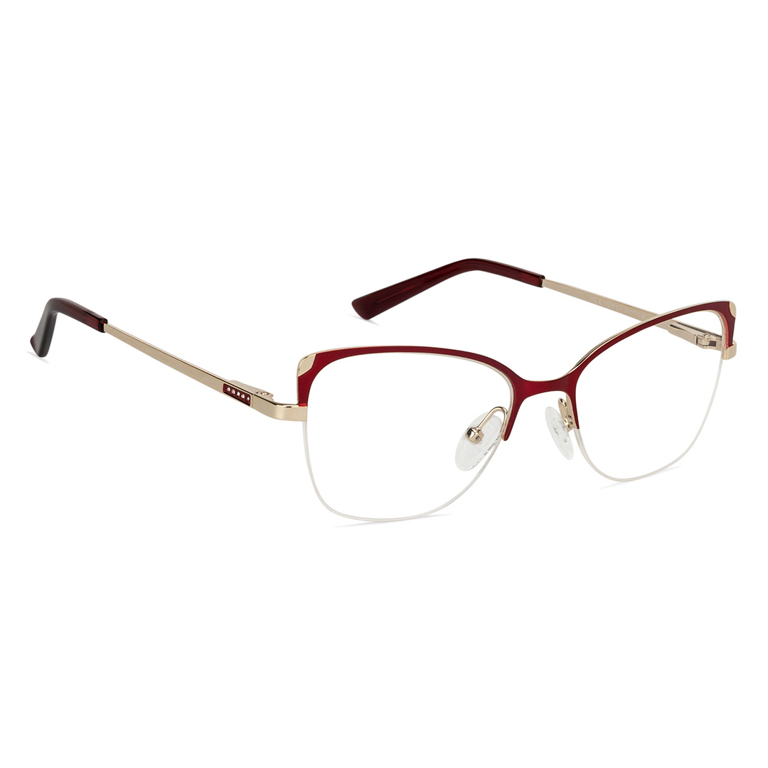 Vincent Chase Online Red Half Rim Cat Eye left side