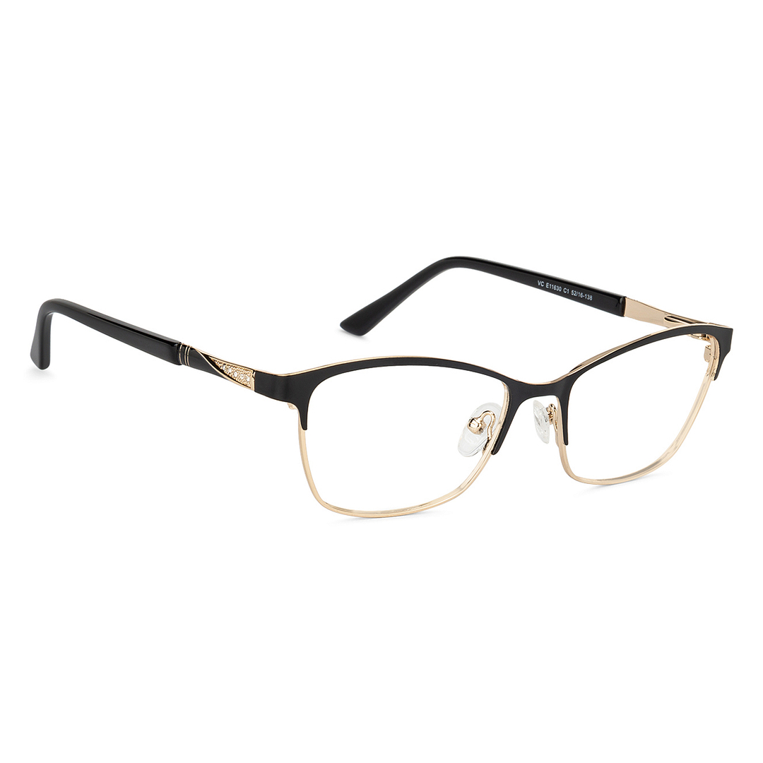Vincent Chase Online Black Full Rim Cat Eye left side