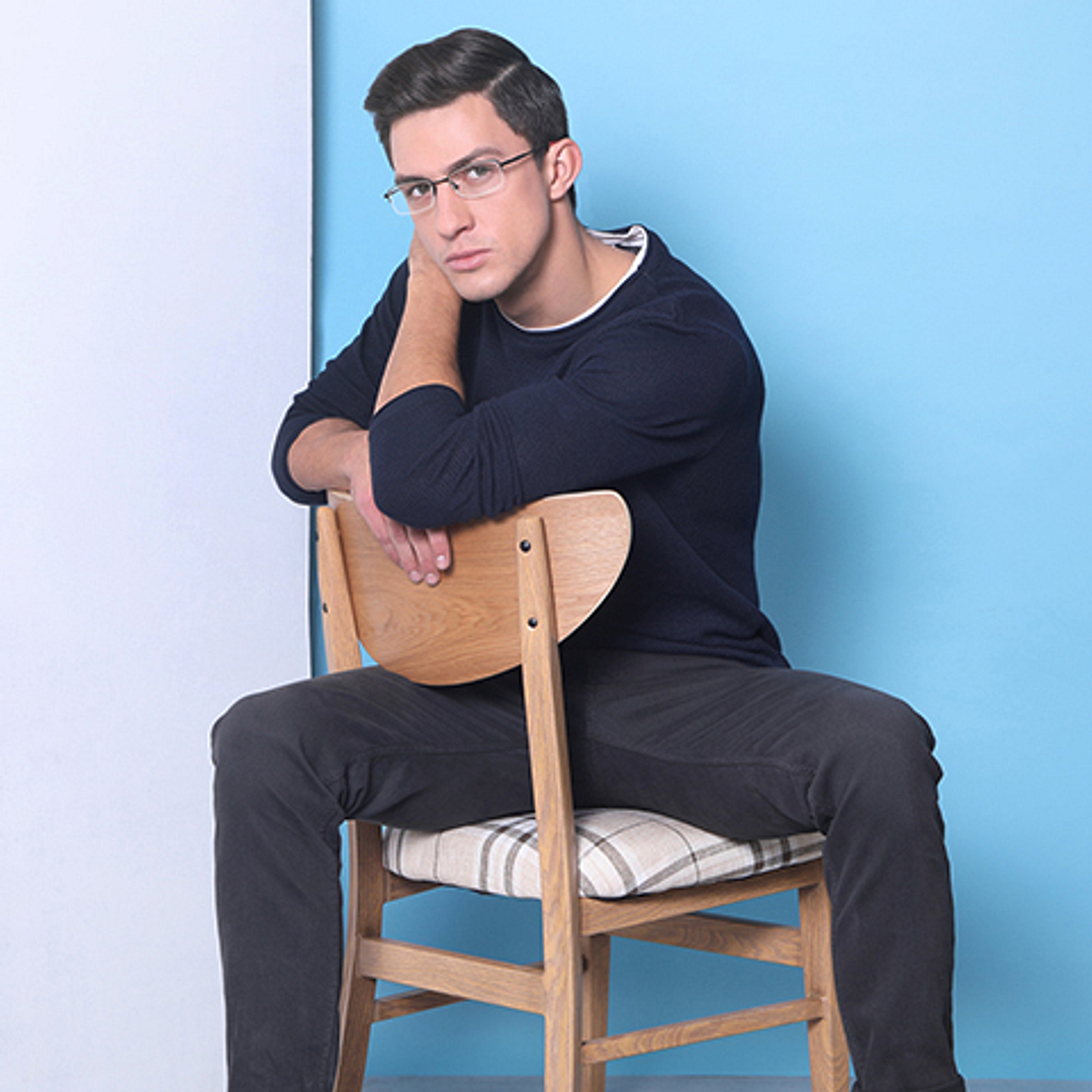 Lenskart Air Online Black Half Rim Rectangle right side