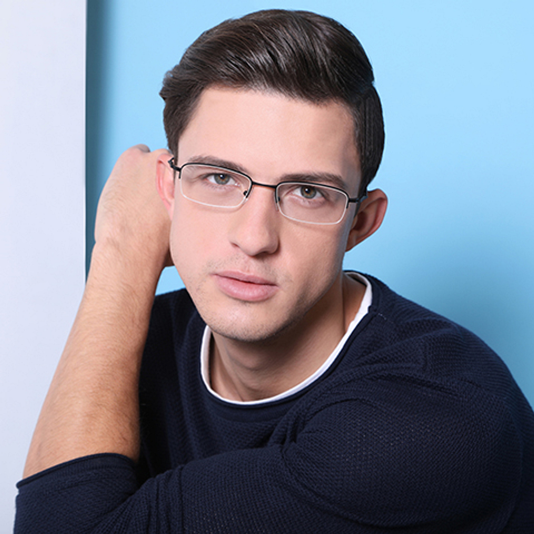 Lenskart Air Online Black Half Rim Rectangle right side