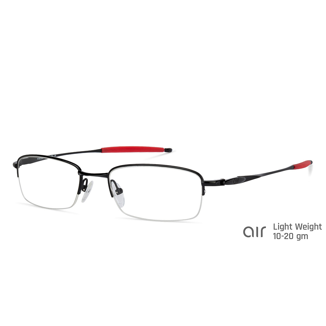 Lenskart Air Online Black Half Rim Rectangle right side