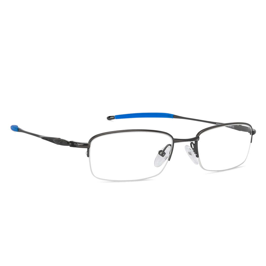 Lenskart Air Online Mid Gunmetal Half Rim Rectangle left side