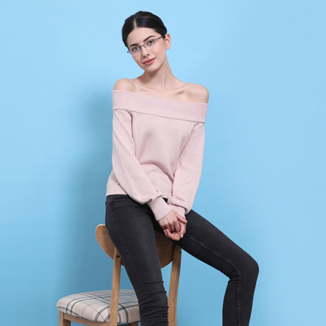 Lenskart Air Online Black Half Rim Rectangle left side