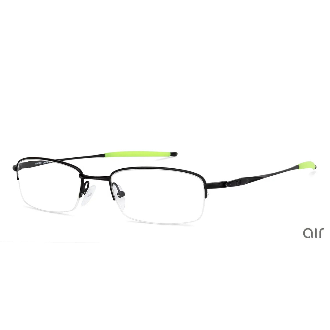 Lenskart Air Online Black Half Rim Rectangle left side