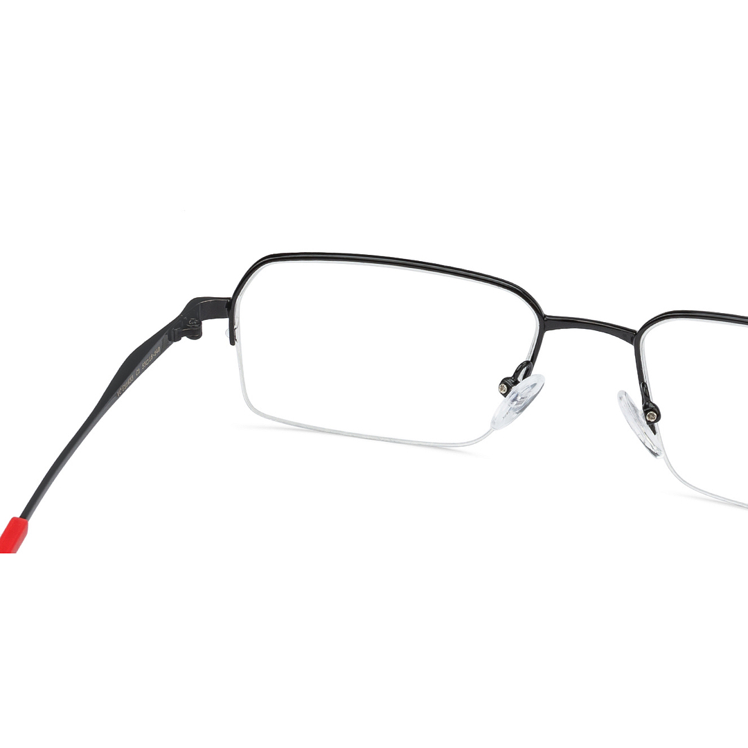 Lenskart Air Online Black Half Rim Rectangle left side
