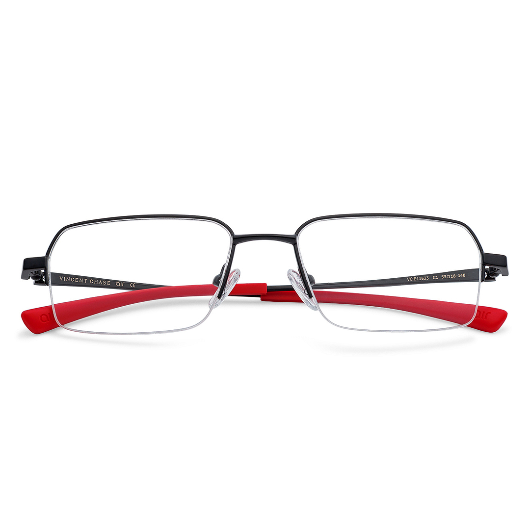 Lenskart Air Online Black Half Rim Rectangle right side