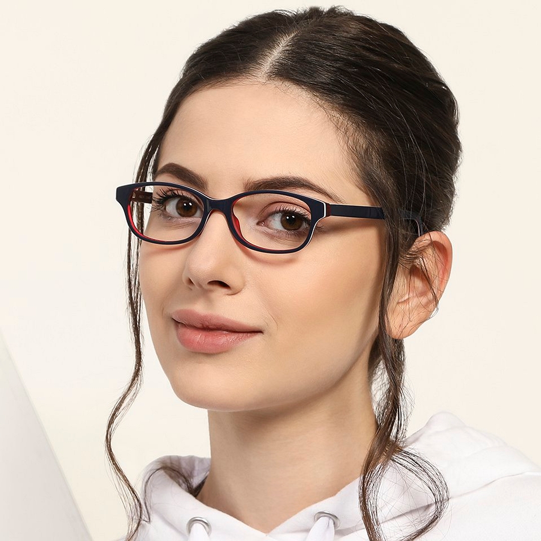 Vincent Chase Online Sky Blue Full Rim Cat Eye left side