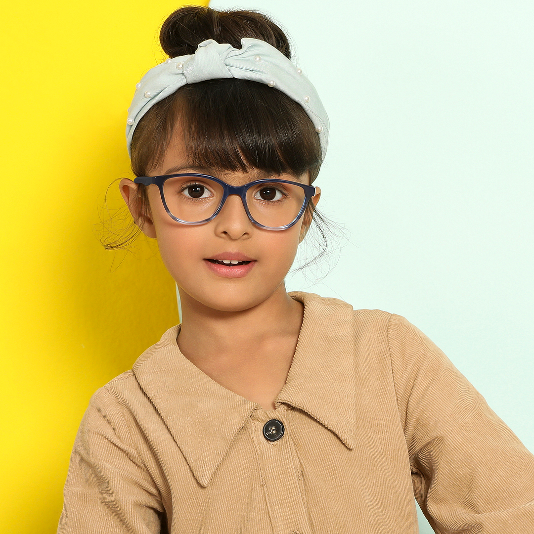 Hooper Online Sky Blue Full Rim Cat Eye right side