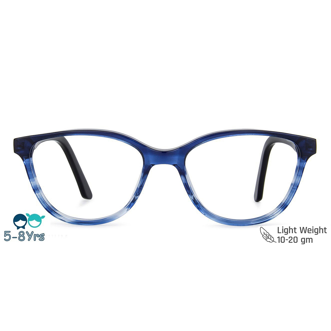 Hooper Online Sky Blue Full Rim Cat Eye left side