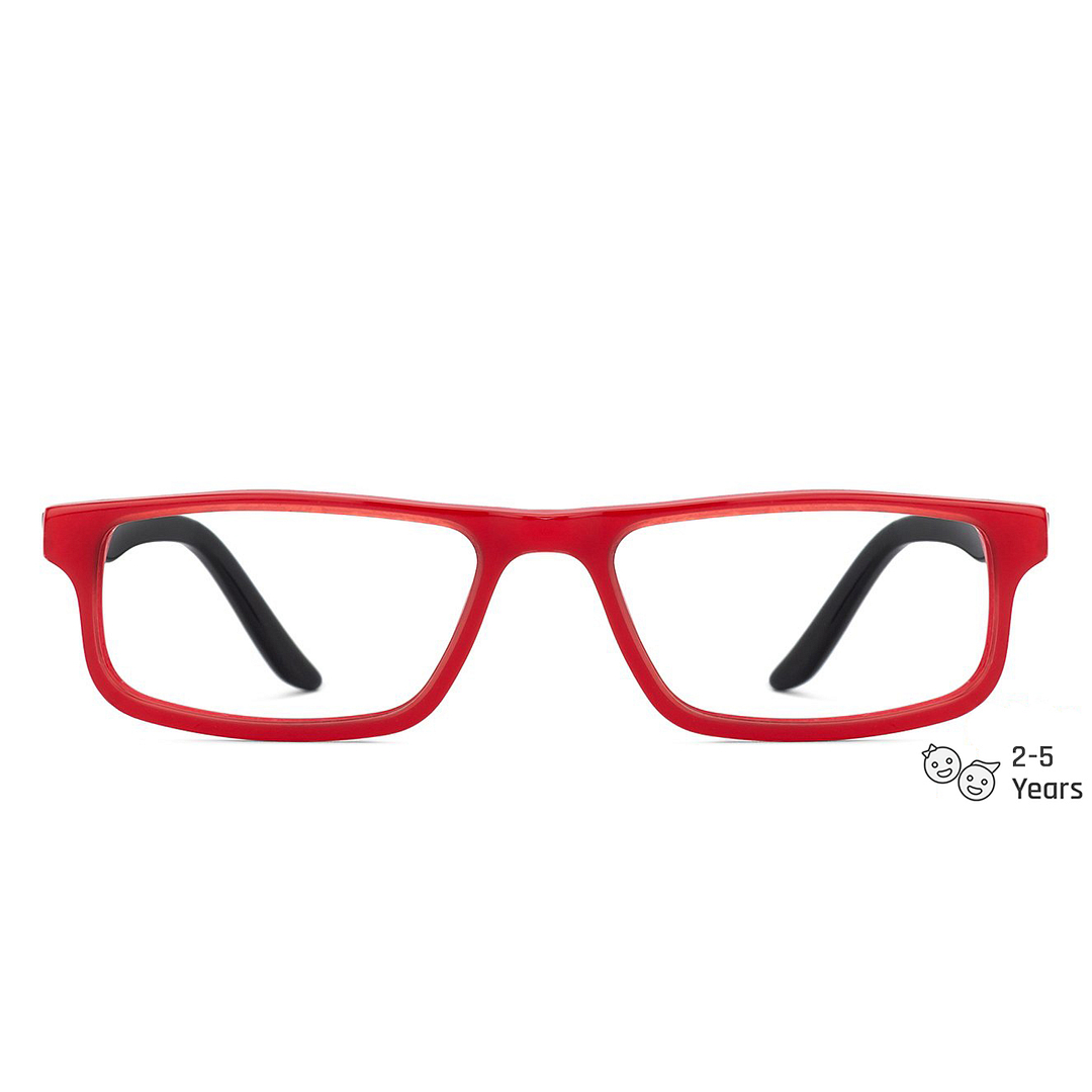 Hooper Online Red Full Rim Rectangle left side