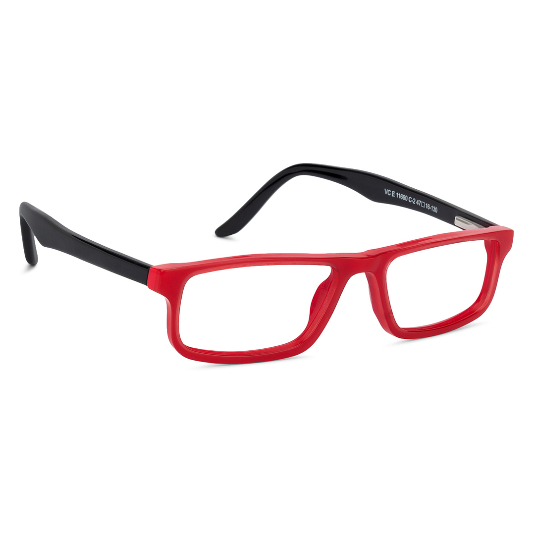 Hooper Online Red Full Rim Rectangle left side