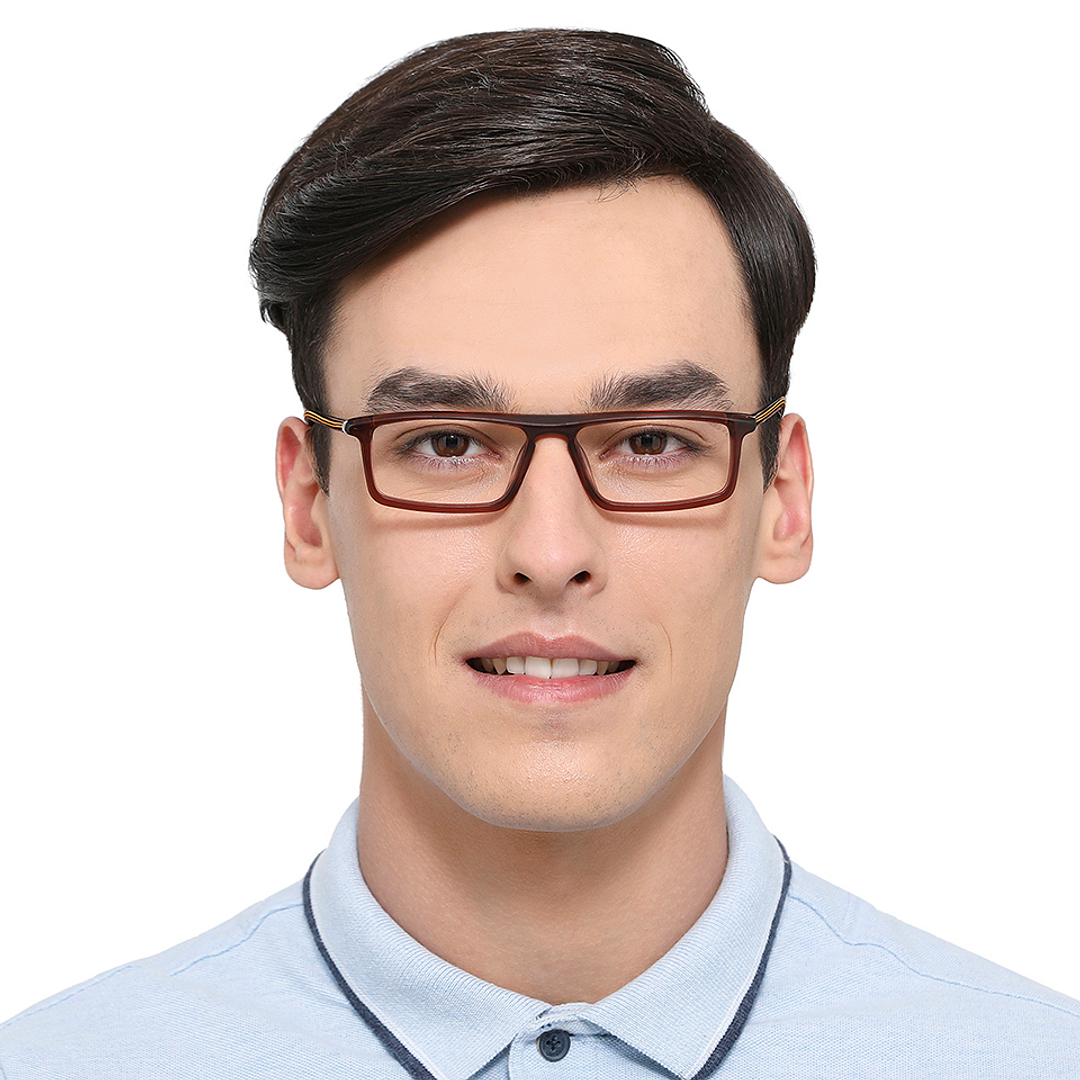 Vincent Chase Online Brown Transparent Full Rim Rectangle right side