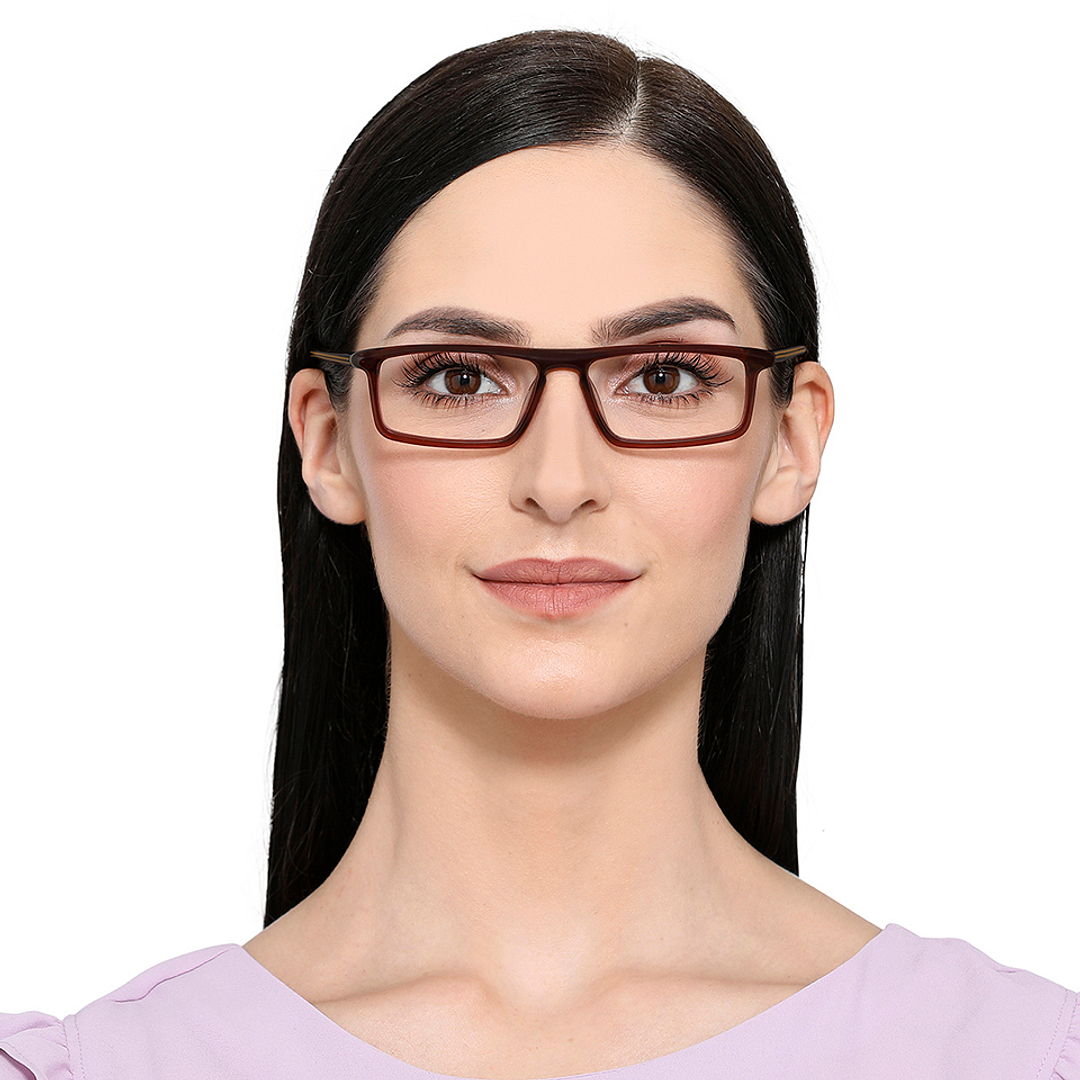 Vincent Chase Online Brown Transparent Full Rim Rectangle left side