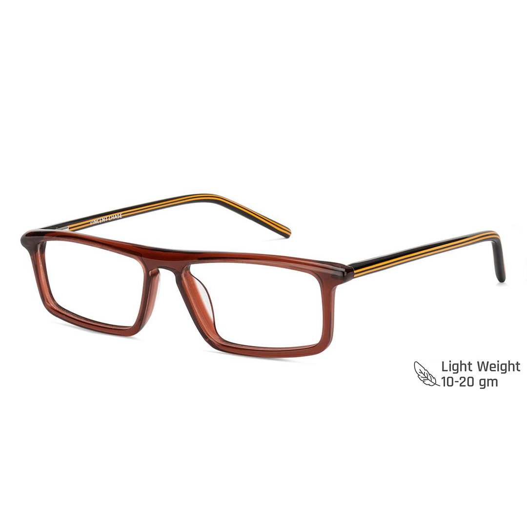 Vincent Chase Online Brown Transparent Full Rim Rectangle right side
