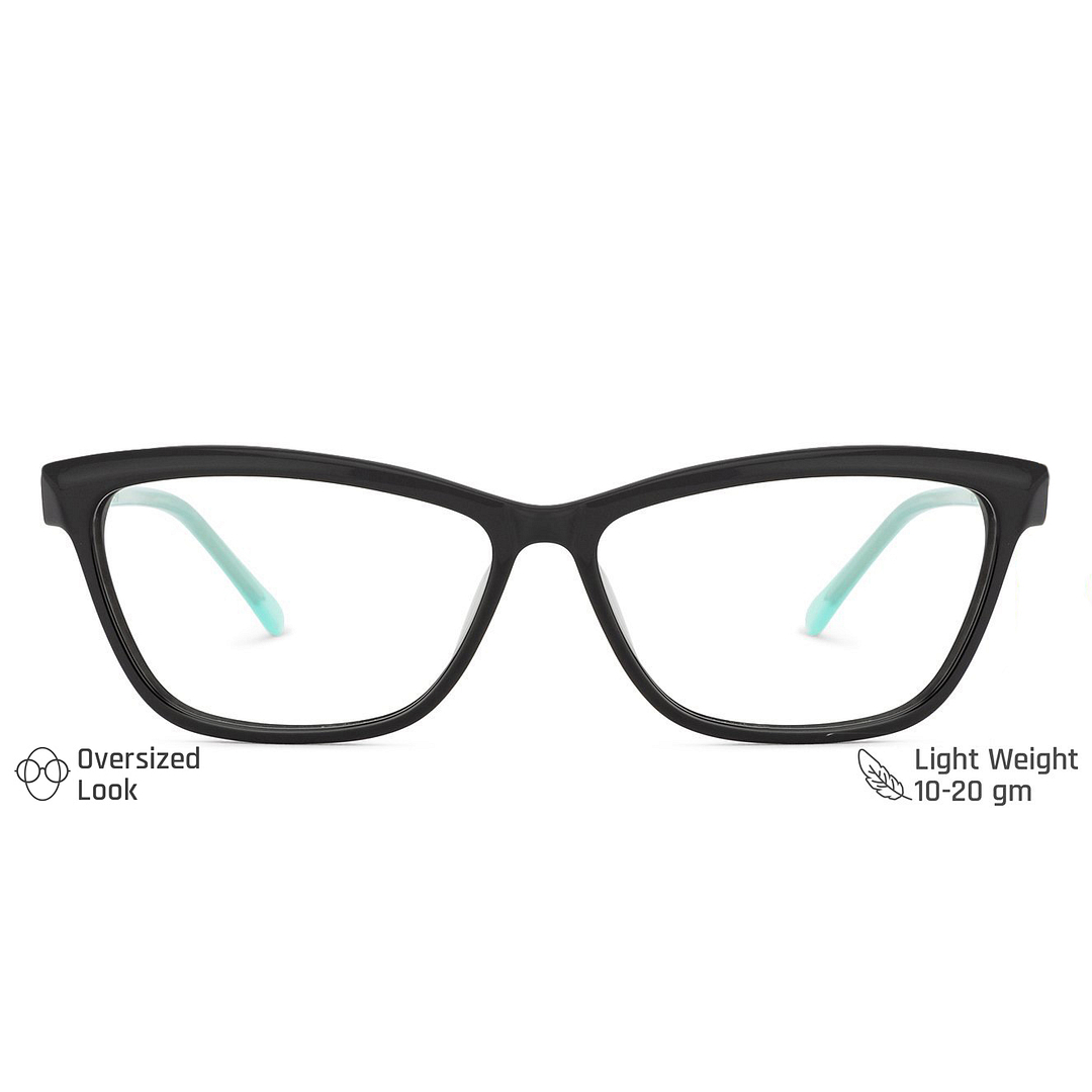Vincent Chase Online Black Full Rim Cat Eye left side