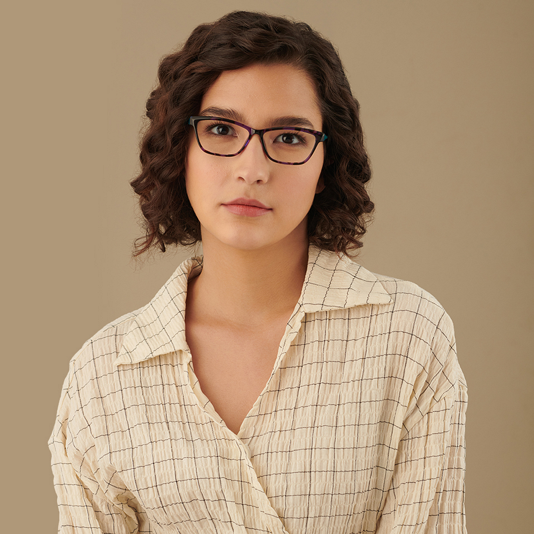 Vincent Chase Online Purple Full Rim Cat Eye left side