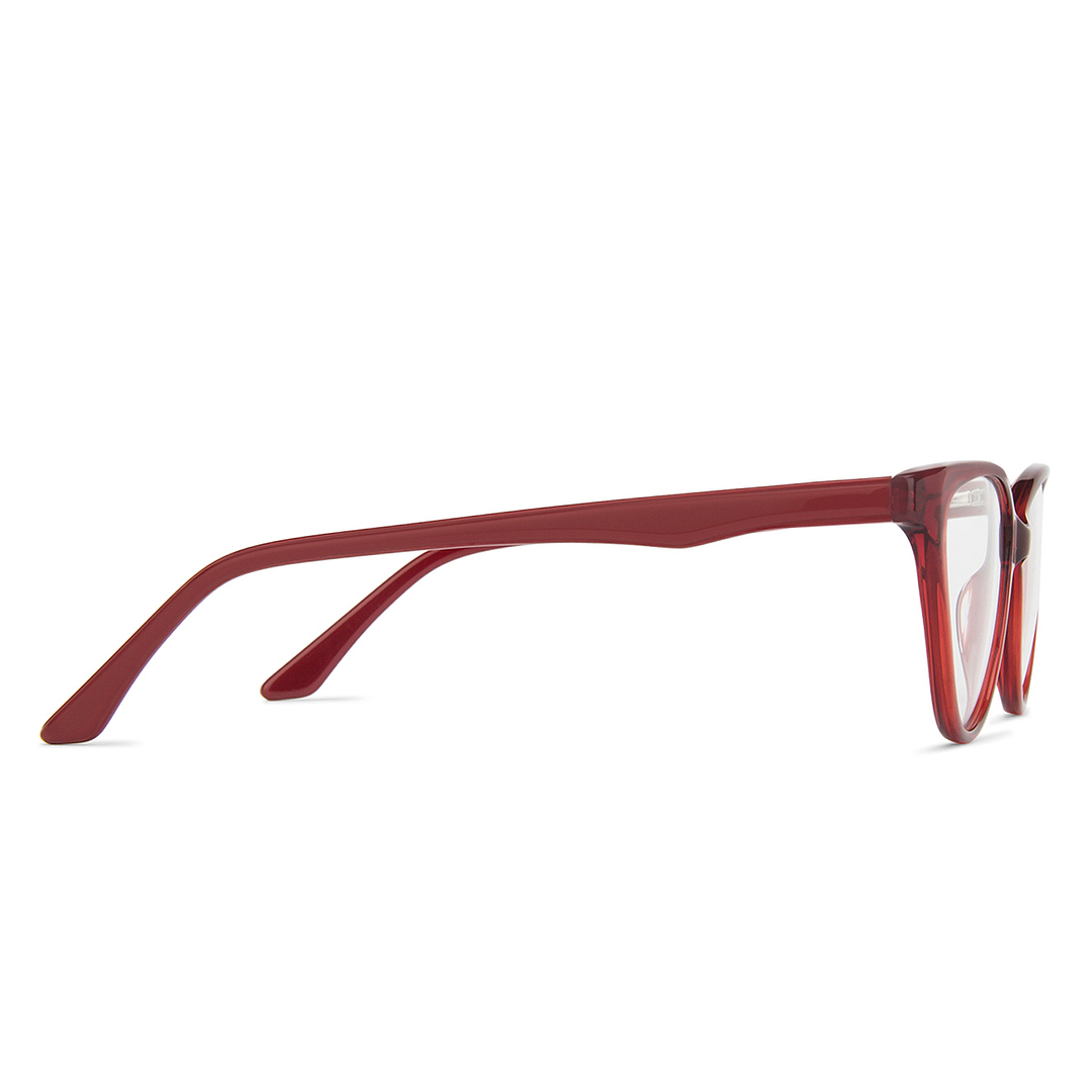 Vincent Chase Online Red Transparent Full Rim Cat Eye left side