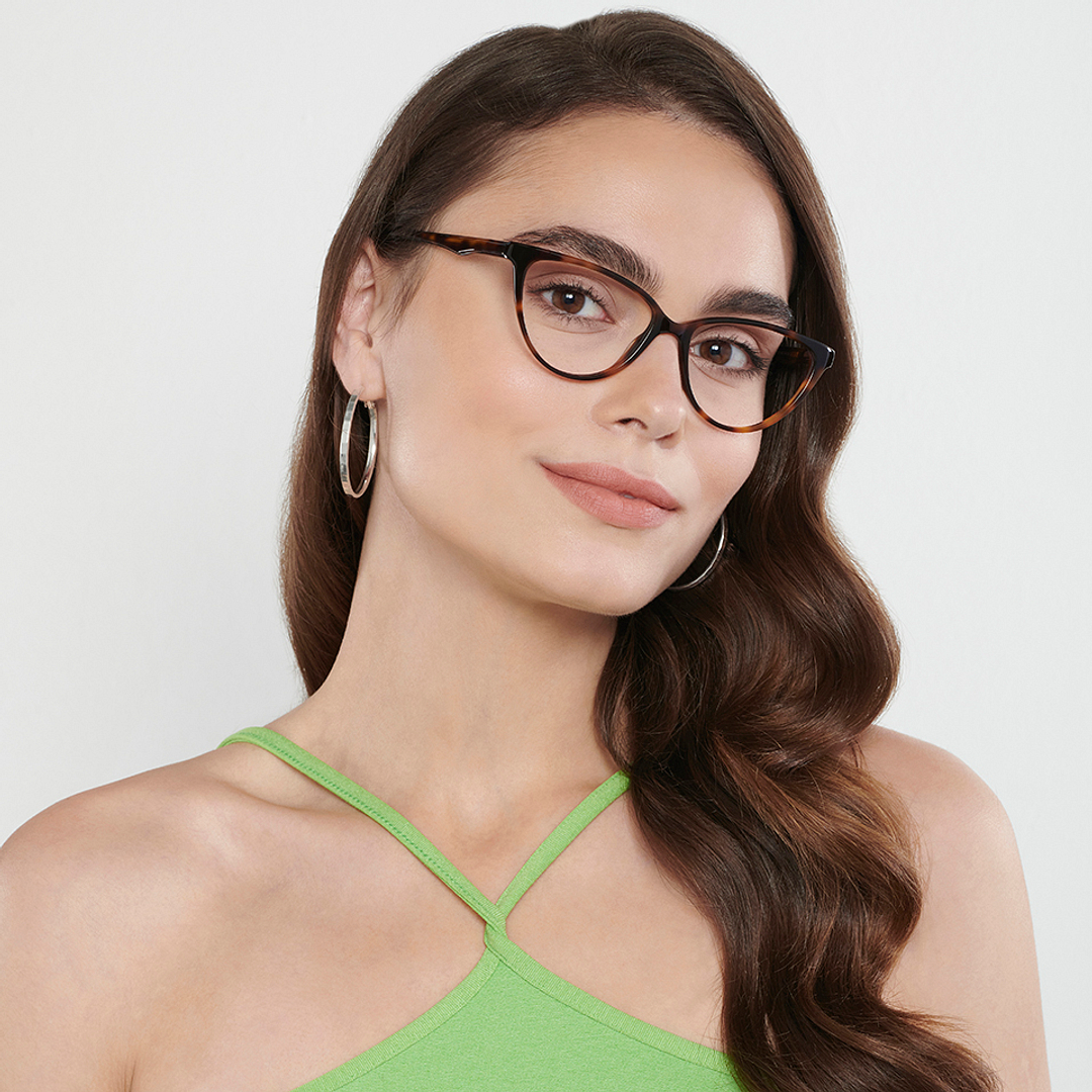 Vincent Chase Online Light Brown Full Rim Cat Eye right side