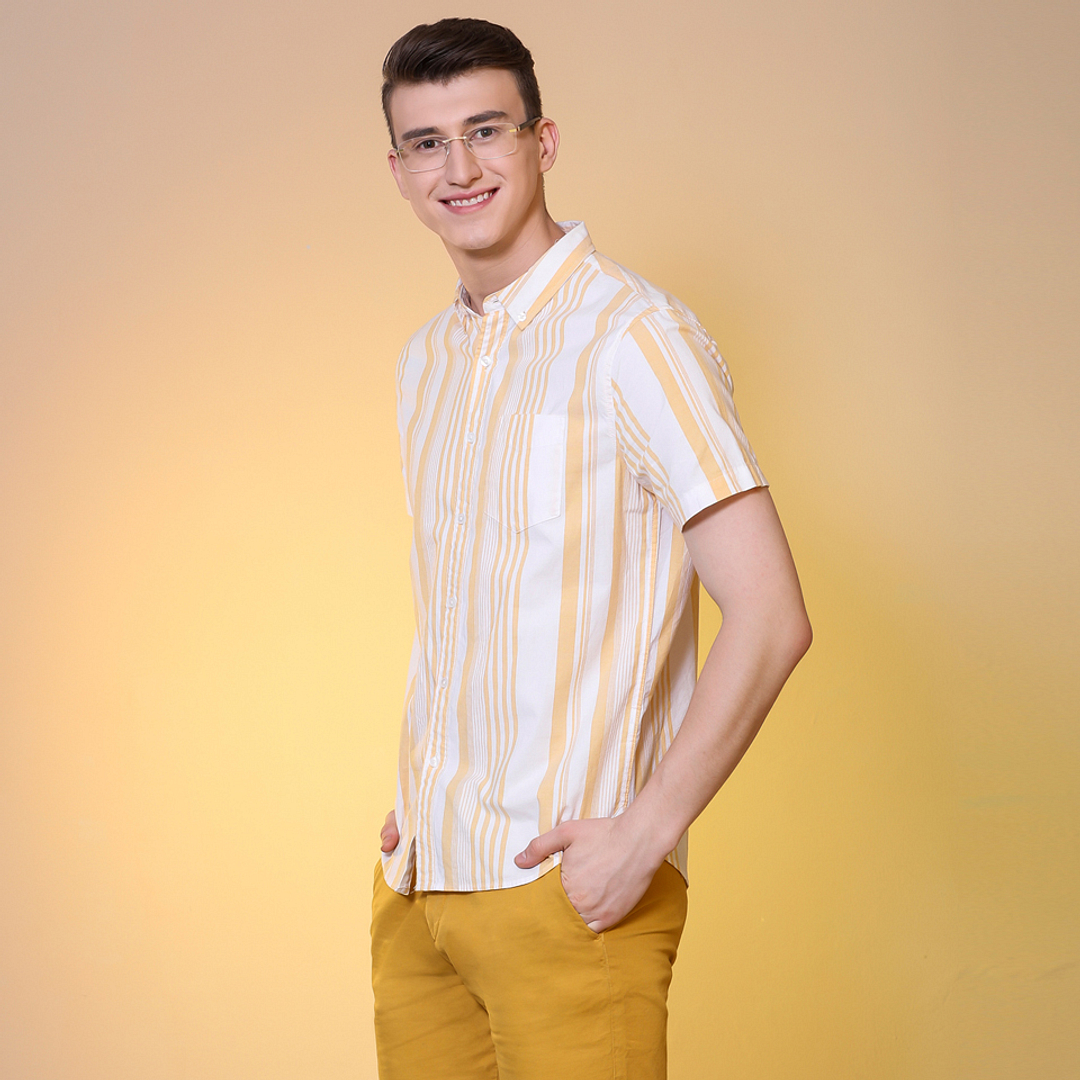 Lenskart Air Online Light Brown Rimless Square left side