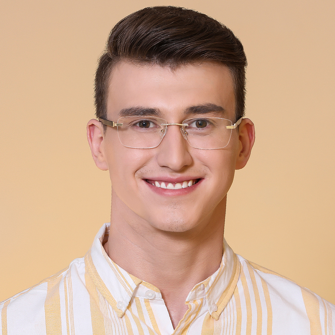 Lenskart Air Online Light Brown Rimless Square left side