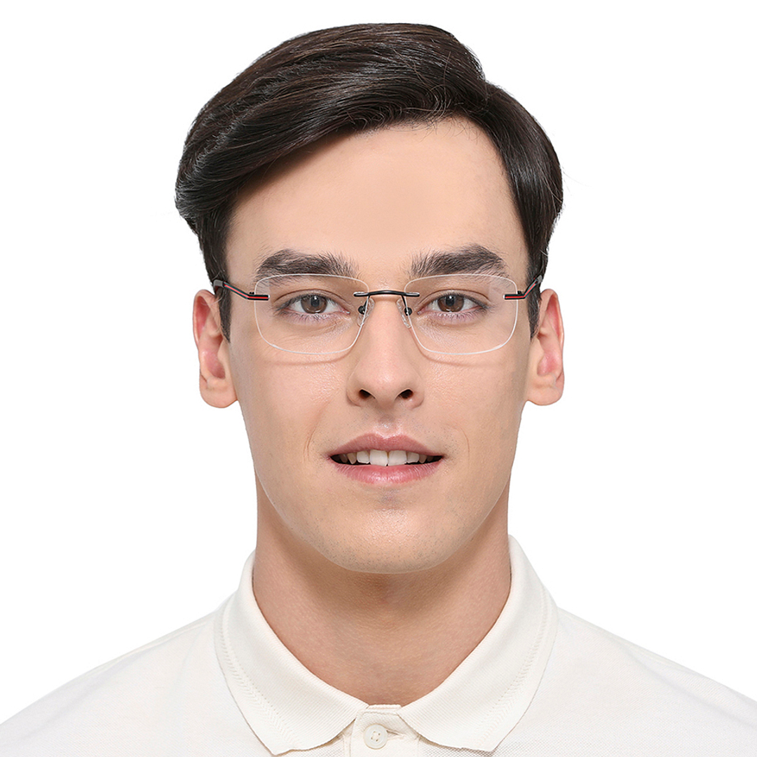 Vincent Chase Online Black Rimless Square right side