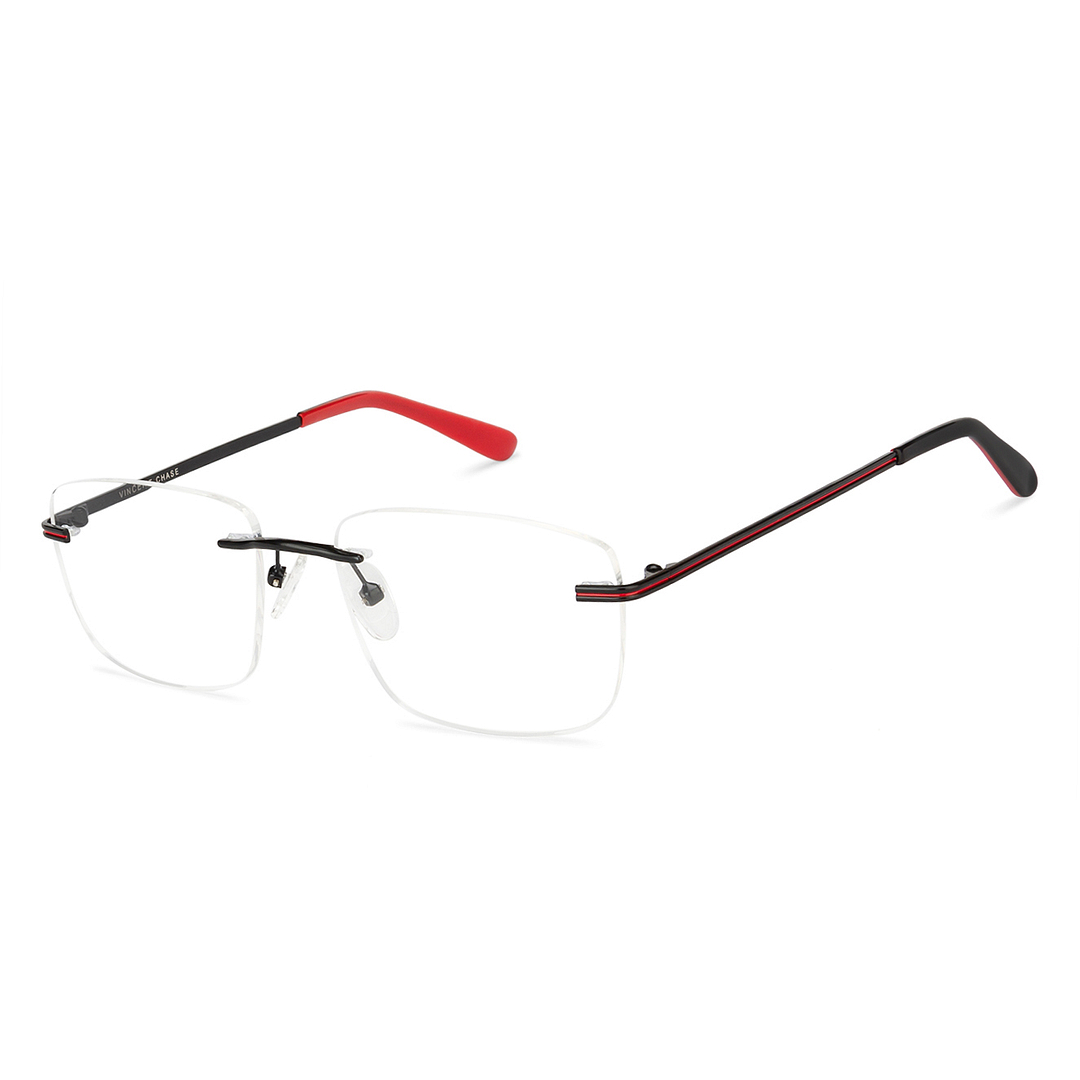 Vincent Chase Online Black Rimless Square right side