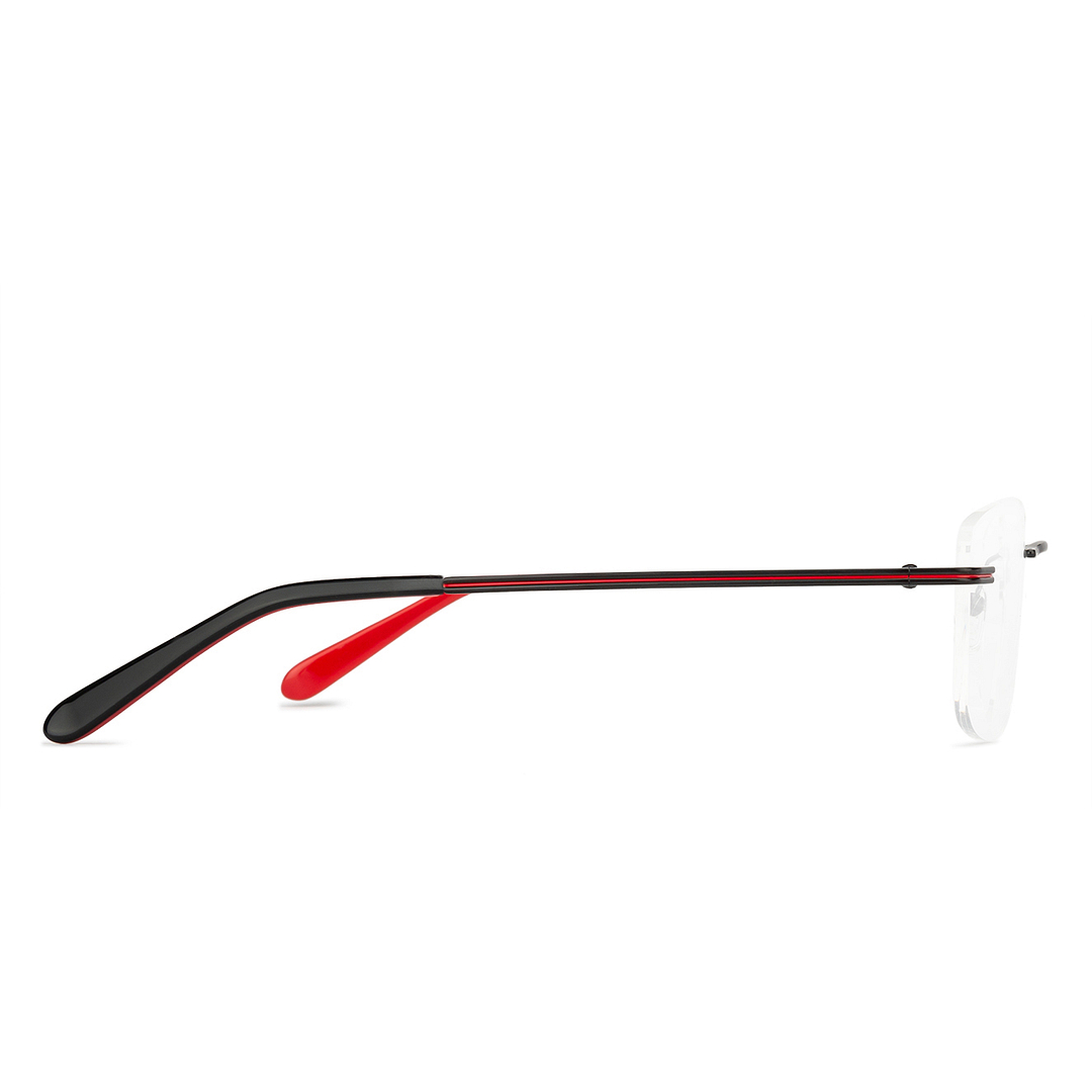 Vincent Chase Online Black Rimless Square right side