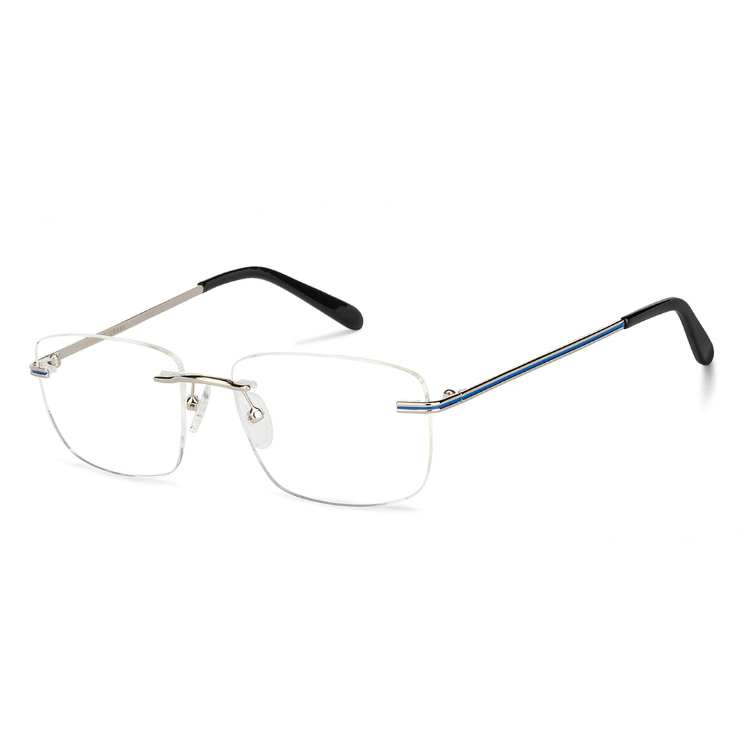 Vincent Chase Online Silver Rimless Square right side