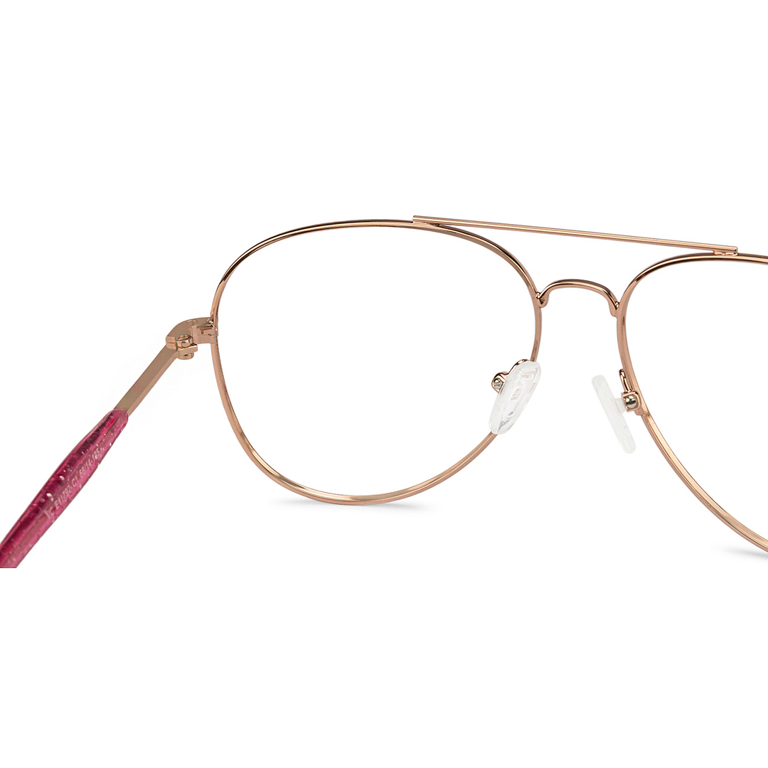 Vincent Chase Online Gold Full Rim Aviator left side