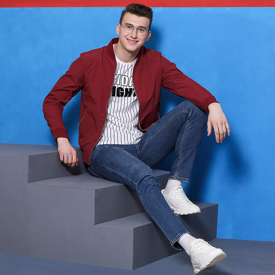 Vincent Chase Online Silver Half Rim Geometric right side