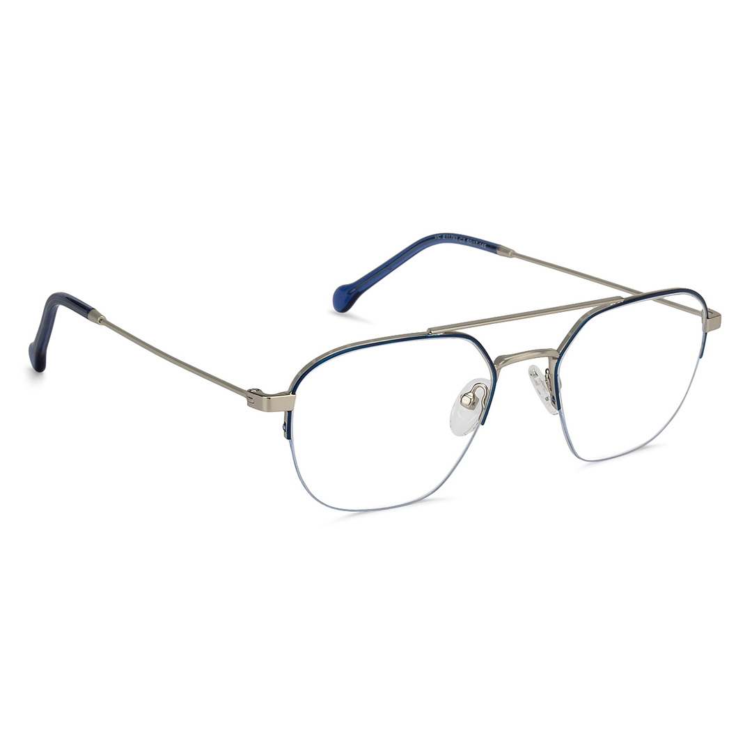 Vincent Chase Online Silver Half Rim Geometric right side