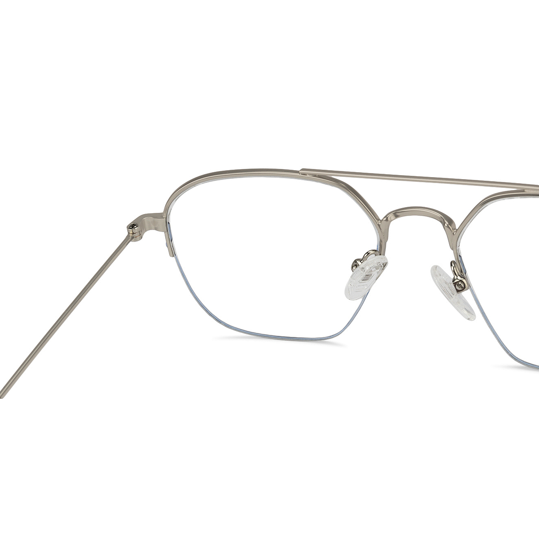 Vincent Chase Online Silver Half Rim Geometric right side