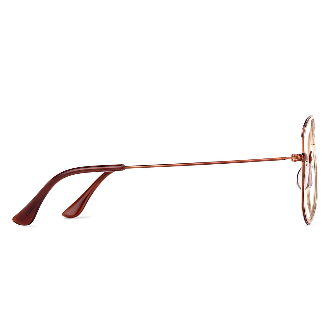 Lenskart Lenskart TOI Special: Brown Gold Full Rim Aviator Lenskart TOI Special  SLEEK STEEL VC E11794 -C4 right side