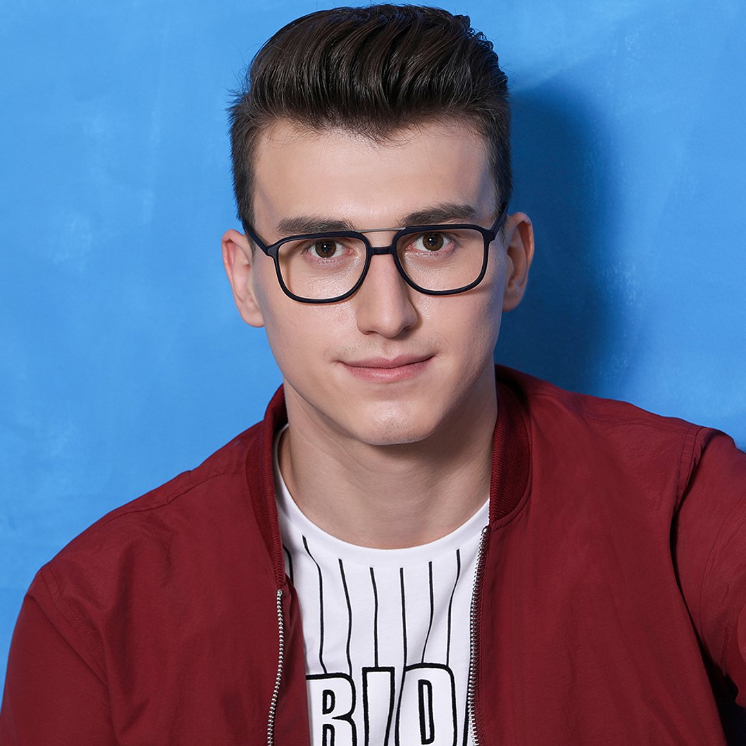 Vincent Chase Online Black Full Rim Square left side