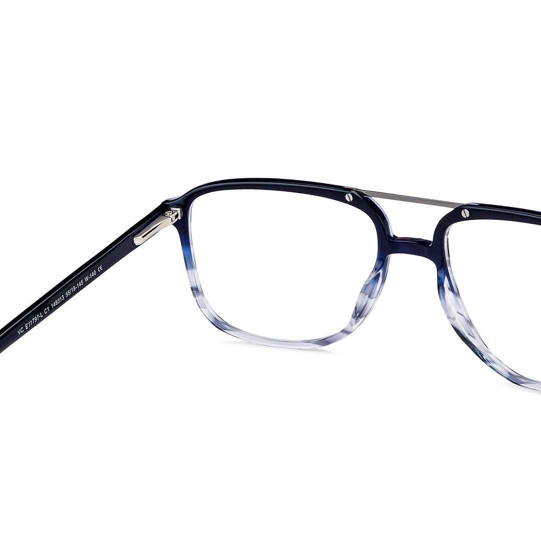 Vincent Chase Sky Blue Full Rim Square right side