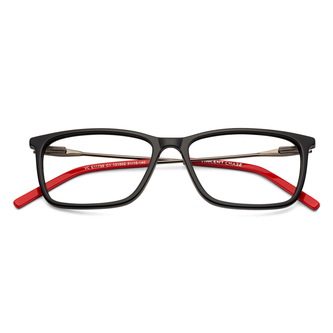 Vincent Chase Online Black Full Rim Rectangle left side